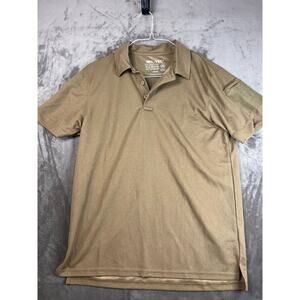 Mil-Tec Polo Shirts Medium Quick Dry Breathable Tactical Polyester Tan‎